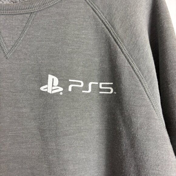 Marine Layer PS5 Men's Grey Pullover Crewneck Fleece Sweatshirt Size Medium - Picture 3 of 8